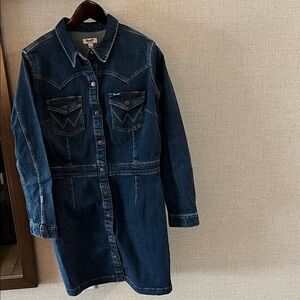 Wrangler Women's Indigo Long Sleeve Denim Dress